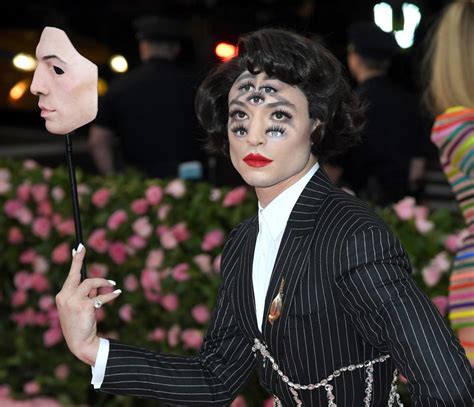 ezra miller met gala illusion.